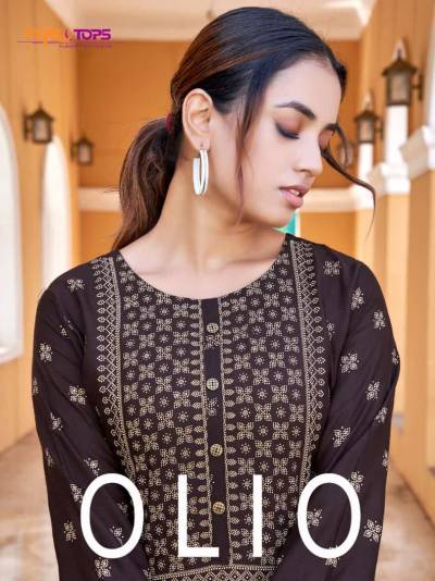 Olio By Tips & Tops Fancy Readymade Kurti With Gharara Collection